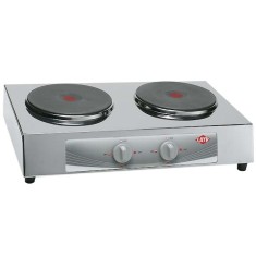 Fogão de Mesa Layr 2 Bocas Acendimento Superautomático Acabamento Inox Topázio 3.5