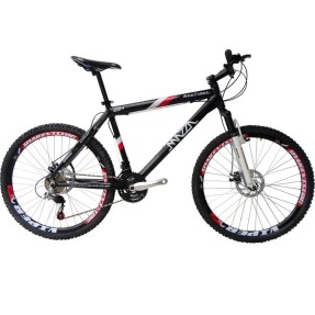 Bicicleta Mountain Bike Mazza Bikes 24 Marchas Aro 26 Suspensão Dianteira Freio a Disco New Times