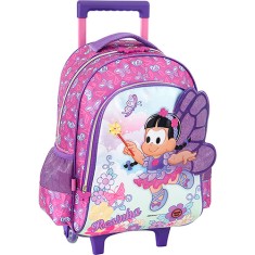 Mochila com Rodinhas Escolar PCF Global Rosinha Fada do Campo 934G01