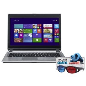 Notebook Positivo Premium Intel Core i3 3217U 3ª Geração 2GB de RAM HD 320 GB 14" Windows 8 S6040