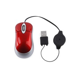 Mini Mouse Óptico USB Retrátil - Ukimix