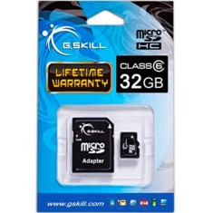 Cartão de Memória Micro SDHC com Adaptador G Skill 32 GB FF-TSDG32GA-C6
