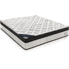 Colchão King Size Molas Ensacadas/Pocket Americanflex D33 Black and White 193 x 34 x 203 cm