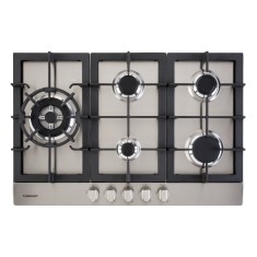 Cooktop Cuisinart Prime Cooking 5 Bocas Acendimento Superautomático Acabamento Inox PFA850