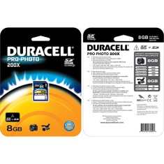 Cartão de Memória SDHC Duracell 8 GB DU-SD1008G-C