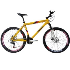 Bicicleta Mountain Bike Mazza Bikes 21 Marchas Aro 26 Suspensão Dianteira Freio a Disco New Times