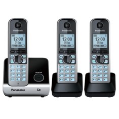 Telefone sem Fio Panasonic com 2 Ramais KXTG6713