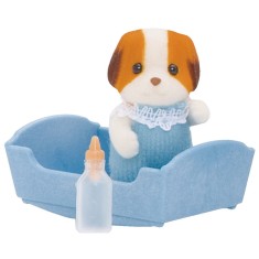 Boneca Sylvanian Families Bebê Cachorro Azul Epoch