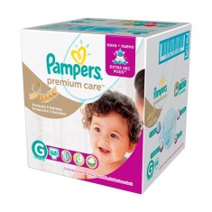 Fralda Pampers Nova Premium Care Tamanho G Jumbo 68 Unidades Peso Indicado 9 - 12kg