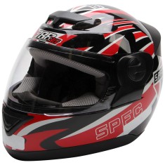 Capacete Protork Evolution 3G São Paulo FC Fechado Fecho de engate rápido