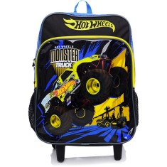 Mochila com Rodinhas Escolar Sestini Hot Wheels 15M Plus G