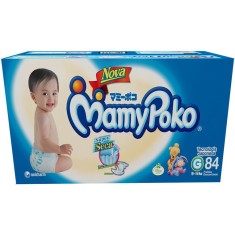 Fralda MamyPoko Super Seca Tamanho G Jumbo 84 Unidades Peso Indicado 9 - 14kg
