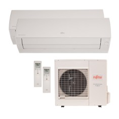 Ar Condicionado Multi Split Fujitsu 18000 BTUs Inverter Controle Remoto Quente/Frio AOBG18LAT3 / ASBG09LMCA