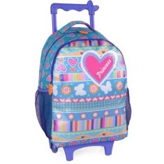Mochila com Rodinhas Escolar Luxcel Princess IC31352PS