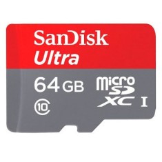 Cartão de Memória Micro SDXC-I com Adaptador SanDisk Ultra 64 GB SDSDQUAN-064G