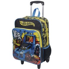 Mochila com Rodinhas Escolar Sestini Hot Wheels 18 Litros 16M Plus G 63870