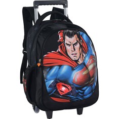 Mochila com Rodinhas Escolar Luxcel Superman Vs Batman IC31457SB