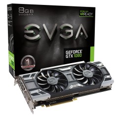 Placa de Video NVIDIA GeForce GTX 1080 8 GB GDDR5X 256 Bits EVGA 08G-P4-6183-KR