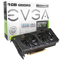 Placa de Video NVIDIA GeForce GTX 750 1 GB GDDR5 128 Bits EVGA 01G-P4-2757-KR