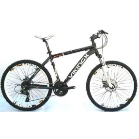 Bicicleta Mountain Bike Vikingx 24 Marchas Aro 26 Suspensão Dianteira Freio a Disco X55