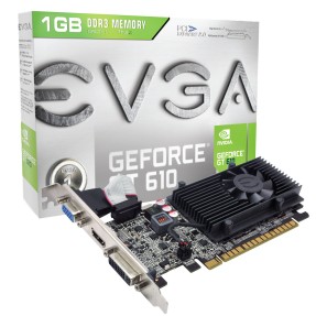 Placa de Video NVIDIA GeForce GT 610 1 GB DDR3 64 Bits EVGA 01G-P3-2615-KR