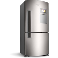 Geladeira Brastemp Ative! Maxi Frost Free Inverse 565 Litros Painel Touchscreen Dispenser na Porta Smart Bar Inox BRV80