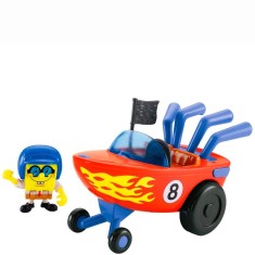 Boneco Bob Esponja Imaginext Carro de Corrida - Mattel