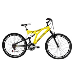 Bicicleta Mountain Bike Mormaii 24 Marchas Aro 26 Suspensão Full Suspension Freio V-Brake Padang