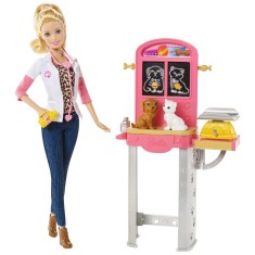 Boneca Barbie Quero Ser Veterinária CCP70 Mattel