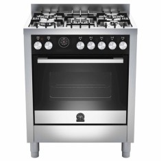 Fogão de Piso Bertazzoni 5 Bocas Acendimento Superautomático Acabamento Inox Futura TU75C61BX