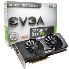 Placa de Video NVIDIA GeForce GTX 960 4 GB GDDR5 128 Bits EVGA 04G-P4-3967-KR