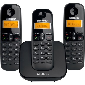 Telefone sem Fio Intelbras com 2 Ramais TS 3113