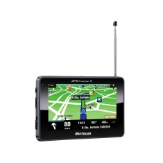 GPS Automotivo Multilaser Tracker TV GP035 4,3 " Câmera de Ré TV Digital