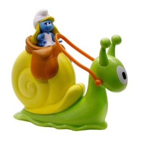 Boneca Smurfs Smurfette com Veículo Caracol Sunny