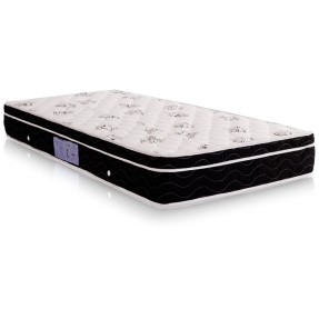 Colchão Solteiro Mola Nanolastic Ortobom D33 Physical Spring Black 88 x 23 x 188 cm
