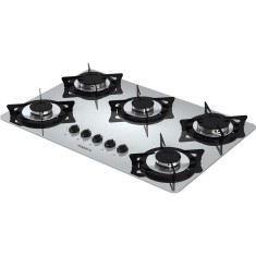 Cooktop Fogatti 5 Bocas Acendimento Superautomático V500X Espelhado