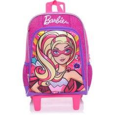 Mochila com Rodinhas Escolar Sestini Barbie Super Princesa 64011 M