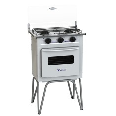 Fogão de Piso Venax 2 Bocas Gemini tampa de vidro