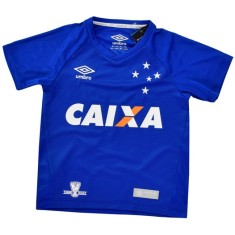 Camisa Torcedor infantil Cruzeiro I 2016 com Número Umbro