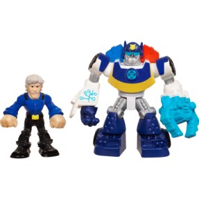 Boneco Chase The Police-Bot Chief Charlie Burns Transformers Rescue Playskool Heroes A2107 - Hasbro