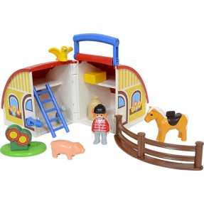 Boneco Maleta Estábulo Playmobil 123 6778 - Sunny