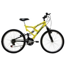 Bicicleta Mormaii 18 Marchas Aro 24 Suspensão Full Suspension Freio V-Brake FA240