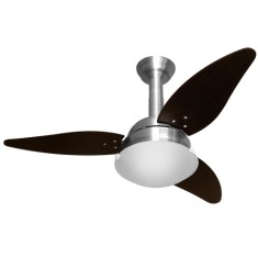 Ventilador de Teto Venti-Delta Delta Prata 120 cm 3 Pás 3 Velocidades
