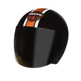 Capacete Bieffe Allegro Fantasy Aberto Viseira Antirrisco