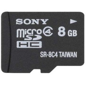 Cartão de Memória Micro SDHC com Adaptador Sony 8 GB SR-8C4