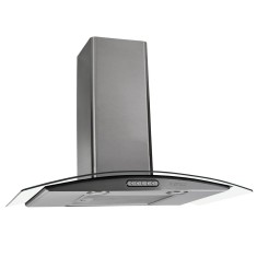 Coifa Parede Nardelli 70 cm Vidro Curvo Slim Inox