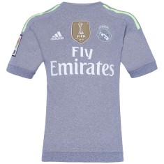 Camisa Torcedor Real Madrid II 2015/16 Infantil sem Número Adidas