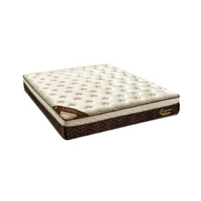 Colchão Casal Molas LFK Espuma Minaspuma D33 Cannes 138 x 28 x 188 cm