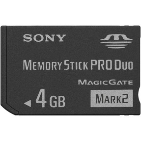 Cartão de Memória Memory Stick PRO Duo Sony 4 GB MS-MT4G