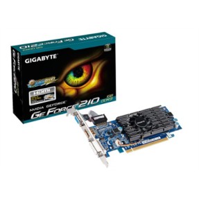 Placa de Video NVIDIA GeForce 210 1 GB DDR3 64 Bits Gigabyte GV-N210D3-1GI